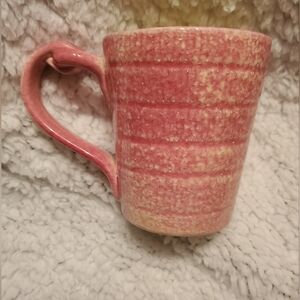 Vintage Vietri Pottery Pink Mug Made in Italy Farmhouse Decor